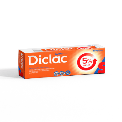 DICLAC 5% GEEL 50MG 1G 150G N1
