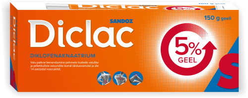 DICLAC 5% GEEL 50MG 1G 150G N1