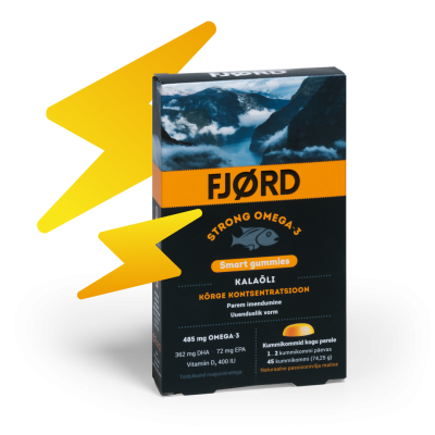 FJORD STRONG OMEGA-3 SMART GUMMIES KALAÕLI KUMMIKOMMID N45