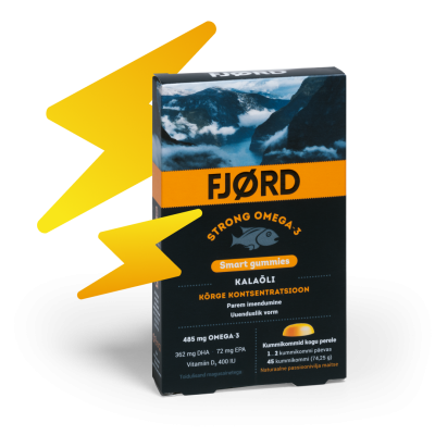FJORD STRONG OMEGA-3 SMART GUMMIES KALAÕLI KUMMIKOMMID N45