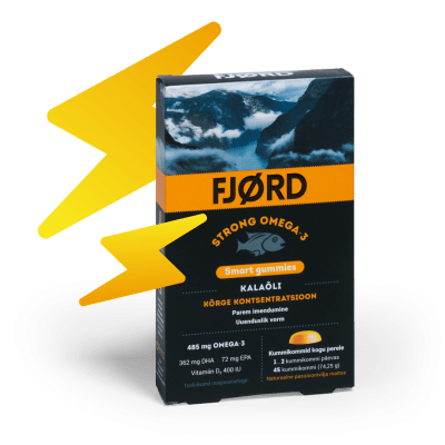 FJORD STRONG OMEGA-3 SMART GUMMIES KALAÕLI KUMMIKOMMID N45