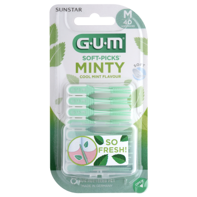 GUM HAMBAVAHEHARJAD SOFT-PICKS COMFORT FLEX MEDIUM MINT N40