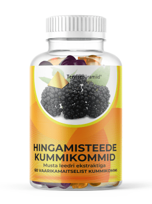 TERVISEPÜRAMIID HINGAMISTEEDE KUMMIKOMMID N60