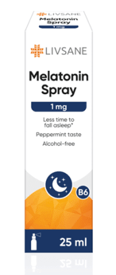 LIVSANE MELATONIIN SPREI 1MG 25ML