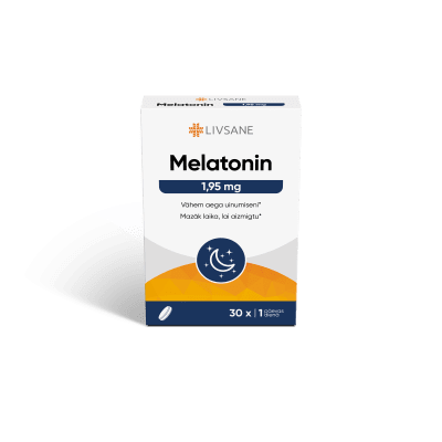 LIVSANE MELATONIIN TBL 1,95MG N30