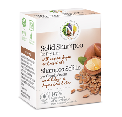 NATURAL TAHKE SHAMPOON KUIVADELE  JUUSTELE ARGAANIA-/LINASEEMNE ÕLIGA 50G