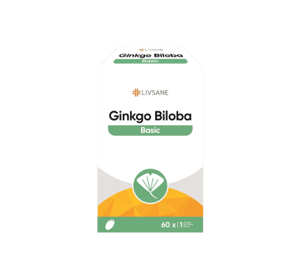 LIVSANE GINKGO BILOBA KAPSLID 60MG N60