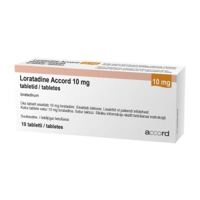 LORATADINE ACCORD TBL 10MG N10	