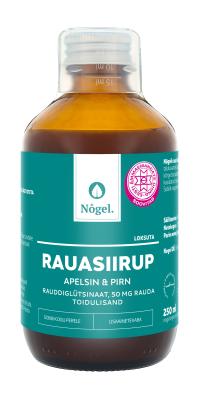 NÕGEL RAUASIIRUP APELSINI/ PIRNI 50MG/15ML 250ML
