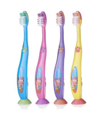 BRUSH-BABY HAMBAH.FLOSSBRUSH LASTELE (6+) ERINEVAD VÄRVID N1
