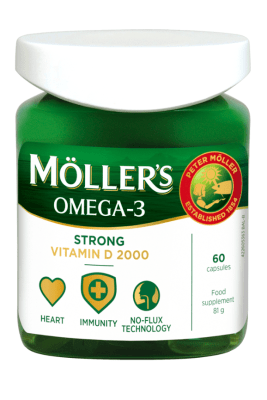 MÖLLER'S STRONG VITAMIIN D KALAMAKSAÕLI KAPSLID N60