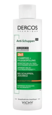 VICHY DERCOS DS 2IN1 SHAMPOON+ PALSAM KÕÕMAVASTANE 390ML