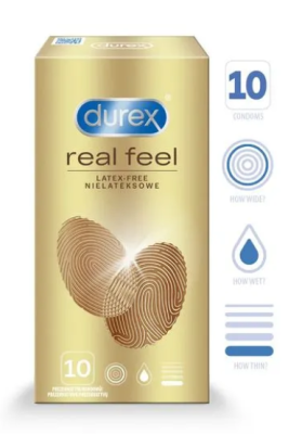 DUREX SENSUAL NO LATEX KONDOOMID 56MM N10