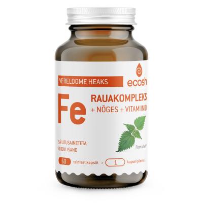 ECOSH RAUAKOMPLEKS+NÕGES+ VITAMIINID KAPSLID N60
