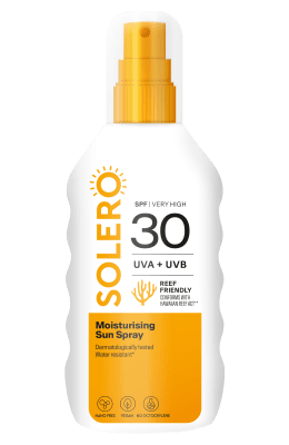 SOLERO PÄIKESEKAITSESPREI SPF30 NIISUTAV 200ML