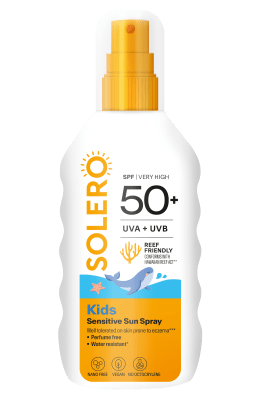 SOLERO PÄIKESEKAITSESPREI SPF50+ LASTELE 200ML