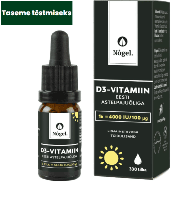 NÕGEL VITAMIIN D3 TILGAD 4000IU ASTELPAJUÕLIGA 10ML
