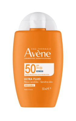 AVENE SUN ULTRA FLUID PÄIKESEKAITSE EMULSIOON SPF50+ ÜHTLUSTAV 50ML