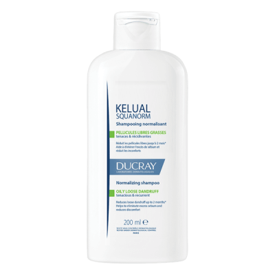 DUCRAY KELUAL SQUANORM SHAMPOON RASUSELE PEANAHALE 200ML