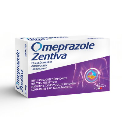 OMEPRAZOLE ZENTIVA KÕVAKAPS. 20MG N14