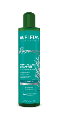WELEDA ROSMARIINI SHAMPOON TAASELUSTAV 250ML