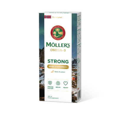 MÖLLER'S STRONG VITAMIIN D KALAMAKSAÕLI SIDRUNI 250ML