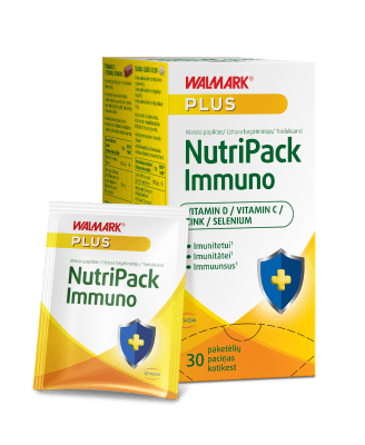 WALMARK NUTRIPACK IMMUNO VIT.D+VIT.C+TSINK+SELEEN KOTIKE N30