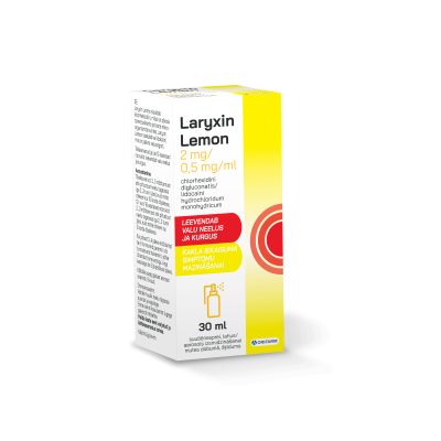 LARYXIN LEMON SUUÕÕNESPREI 2MG+0,5MG/1ML 30ML N1