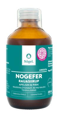NÕGEL NOGEFER RAUASIIRUP APELSINI/PIRNI 50MG/15ML 250ML