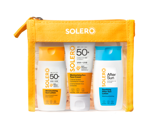 SOLERO PÄIKESEKAITSETOODETE REISIKOMPLEKT 30ML+50ML+50ML