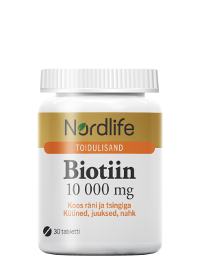 NORDLIFE BIOTIIN 10000MG TBL N30