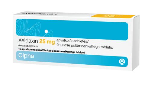 XELDAXIN ÕHUKESE POLÜMEERIKATTEGA TBL 25MG N10