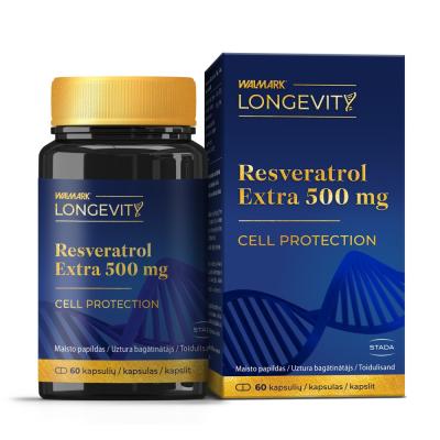 WALMARK LONGEVITY RESVERATROL EXTRA KAPSLID 500MG N60