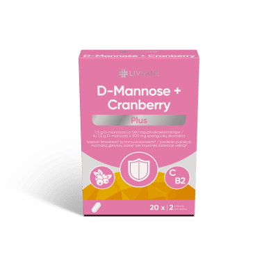 LIVSANE D-MANNOSE+CRANBERRY PLUS TBL N20