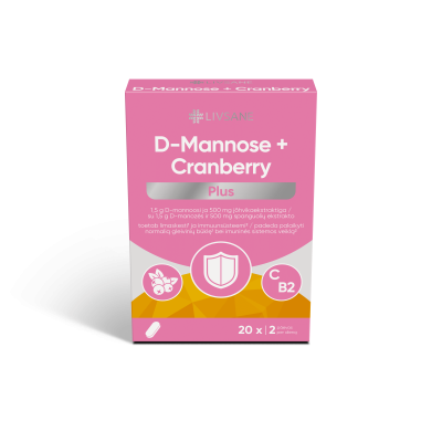 LIVSANE D-MANNOSE+CRANBERRY PLUS TBL N20