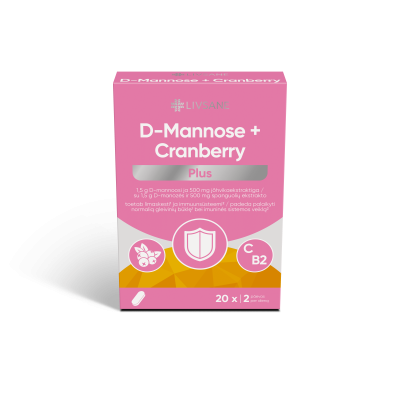 LIVSANE D-MANNOSE+CRANBERRY PLUS TBL N20