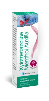 XYLOMETAZOLINE MENTHOL AUXILIA NINASPREI LAHUS 1MG/1ML 10ML N1