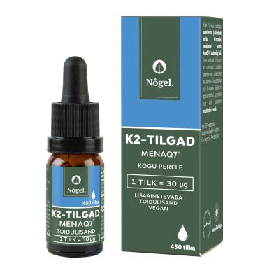 NÕGEL VITAMIIN K2 MENAQ7 TILGAD KOGU PERELE 10ML