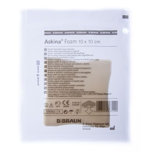 ASKINA FOAM VAHTSIDE 10X10CM STERIILNE