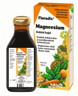 SALUS FLORADIX MAGNEESIUMI ÜRDISIIRUP 250ML