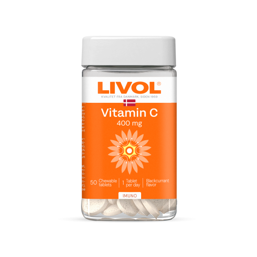 LIVOL VITAMIIN C NÄRIMISTBL MUSTSÕSTRAMAITSELINE N50