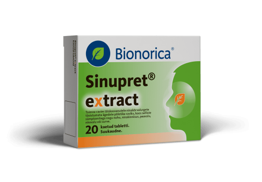 SINUPRET EXTRACT KAETUD TBL 12MG+36MG+36MG+36MG+36MG N20