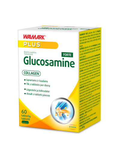 WALMARK GLUCOSAMINE+COLLAGEN FORTE TBL N60