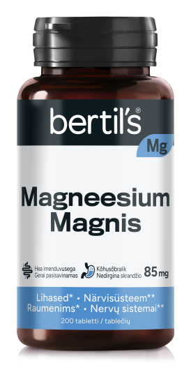 BERTILS MAGNEESIUM MAGNIS TBL 85MG N200