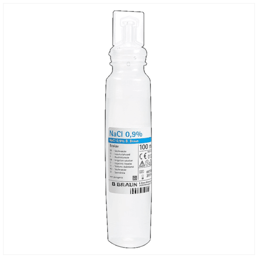 NATRII CHLORIDUM 0,9% B.BRAUN LOPUTUSLAHUS ECOLAV 100ML