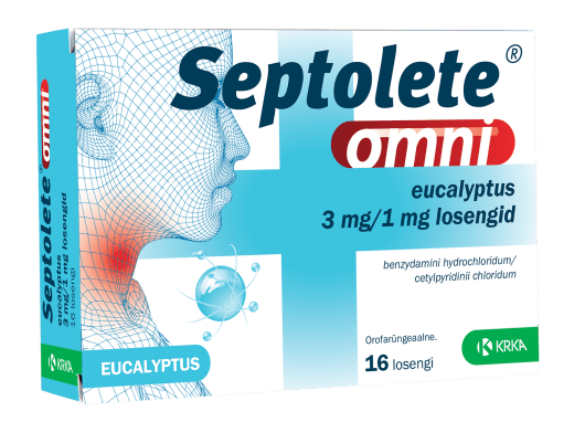 SEPTOLETE OMNI EUCALYPTUS LOSENG 3MG+1MG N16
