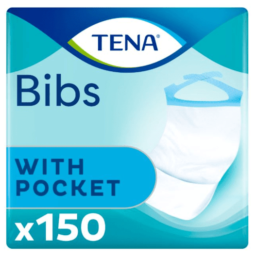 TENA BIBS SÖÖGIPÕLL 37X46CM M TASKUGA PLASTIK N150