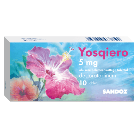 YOSQIERO ÕHUKE POLÜMEERKATTEGA TBL 5MG N10