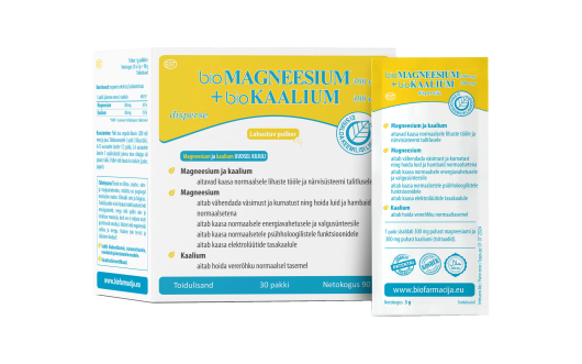 BIOMAGNEESIUM 300MG+ BIOKAALIUM 300MG PULBER N30