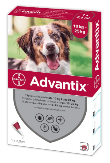 ADVANTIX TÄPILAHUS 500MG+100MG 1ML 2.5ML N4